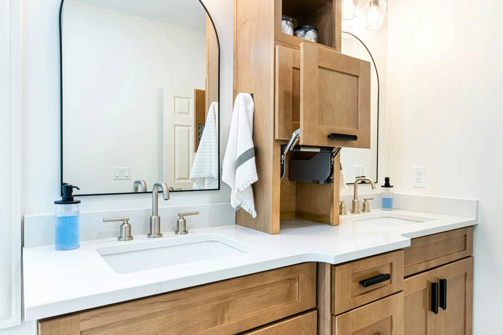 Warm Modern Primary Bath, Bathroom remodel in Dublin, Ohio, photo 3