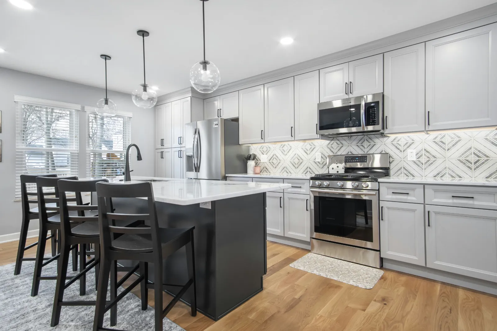 Contemporary Mono Chrome Transition, Kitchen remodel in Columbus, Ohio, photo 1