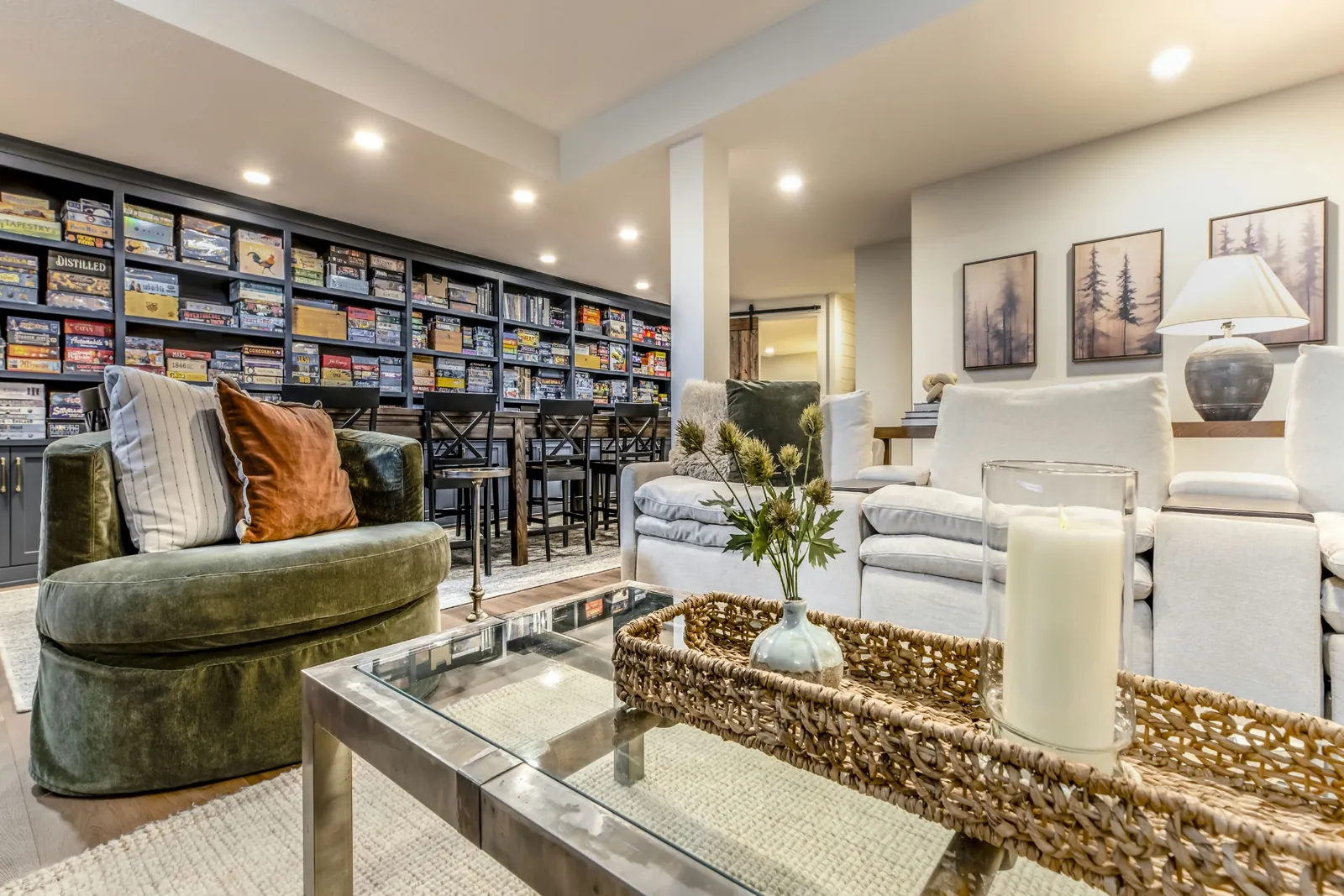 Finished basement remodel in Columbus, Ohio by Gentry Custom Remodeling