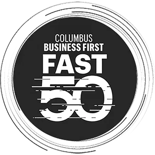 Columbus Business First Fast 50 award badge