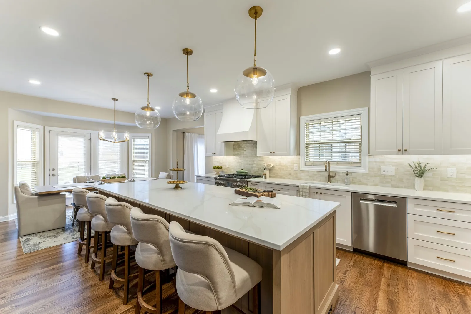 Kitchen island and countertop detail by Gentry Custom Remodeling in Galena, Ohio