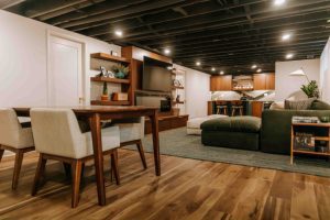 Mid-Century Modern Home Transformation in Columbus: Bathroom & Basement Remodel